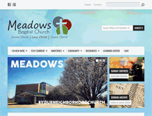 Tablet Screenshot of meadowsbaptist.org